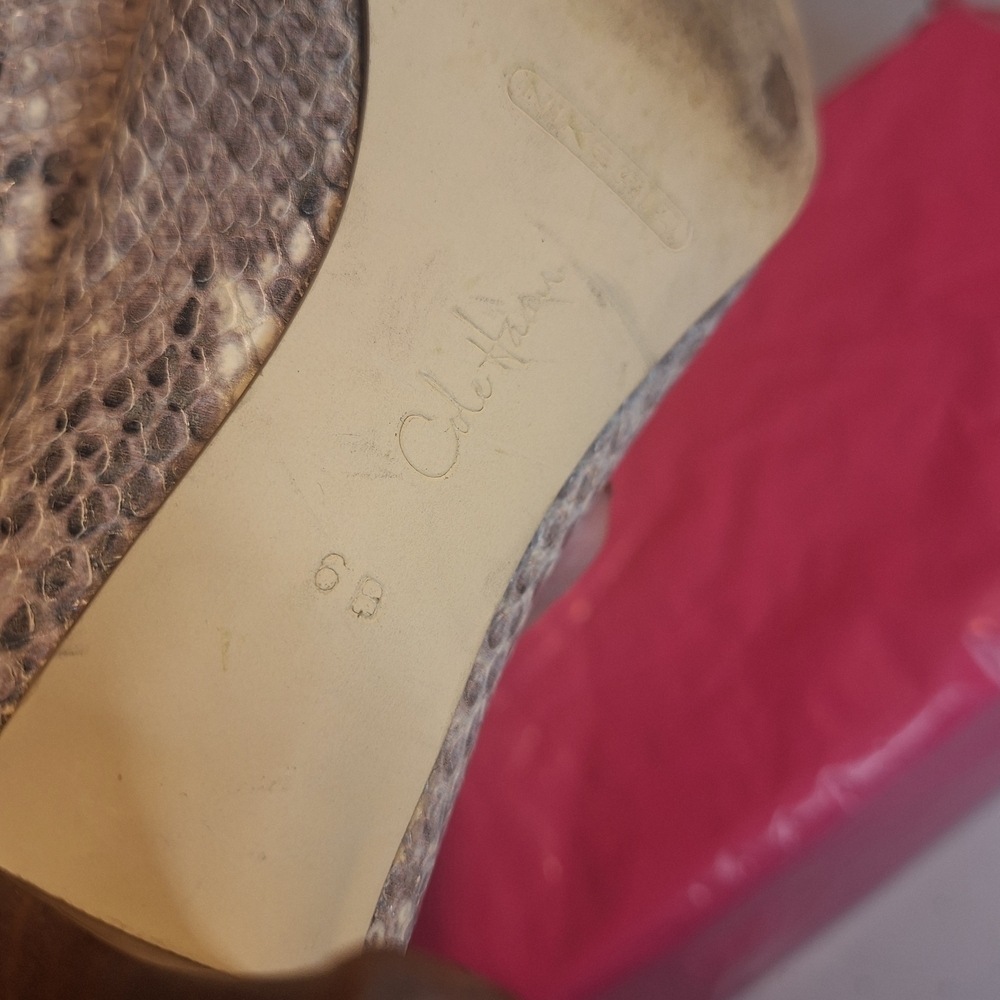 Cole Haan Roccia Snakeskin Pattern  Women's Heels. Size 6 B - Picture 10 of 11